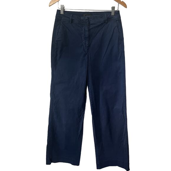 J. Crew Pants Womens Hi Waist Cotton Spring Flare Leg Casual Preppy Chinos 4 - Picture 1 of 9